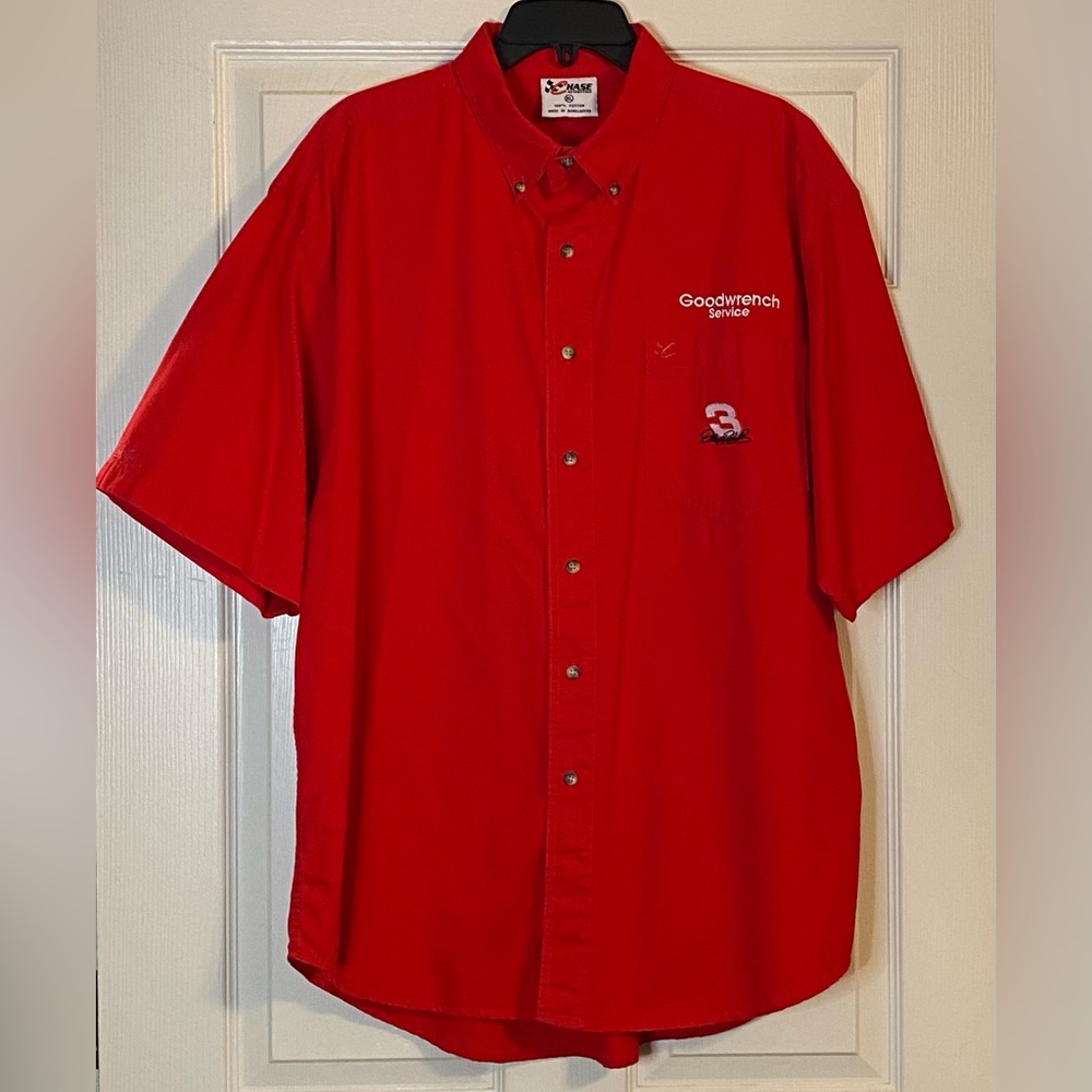 🏁Chase Authentics Vintage Dale Earnhardt SR #3  Men’s Button Down. XL.🏁